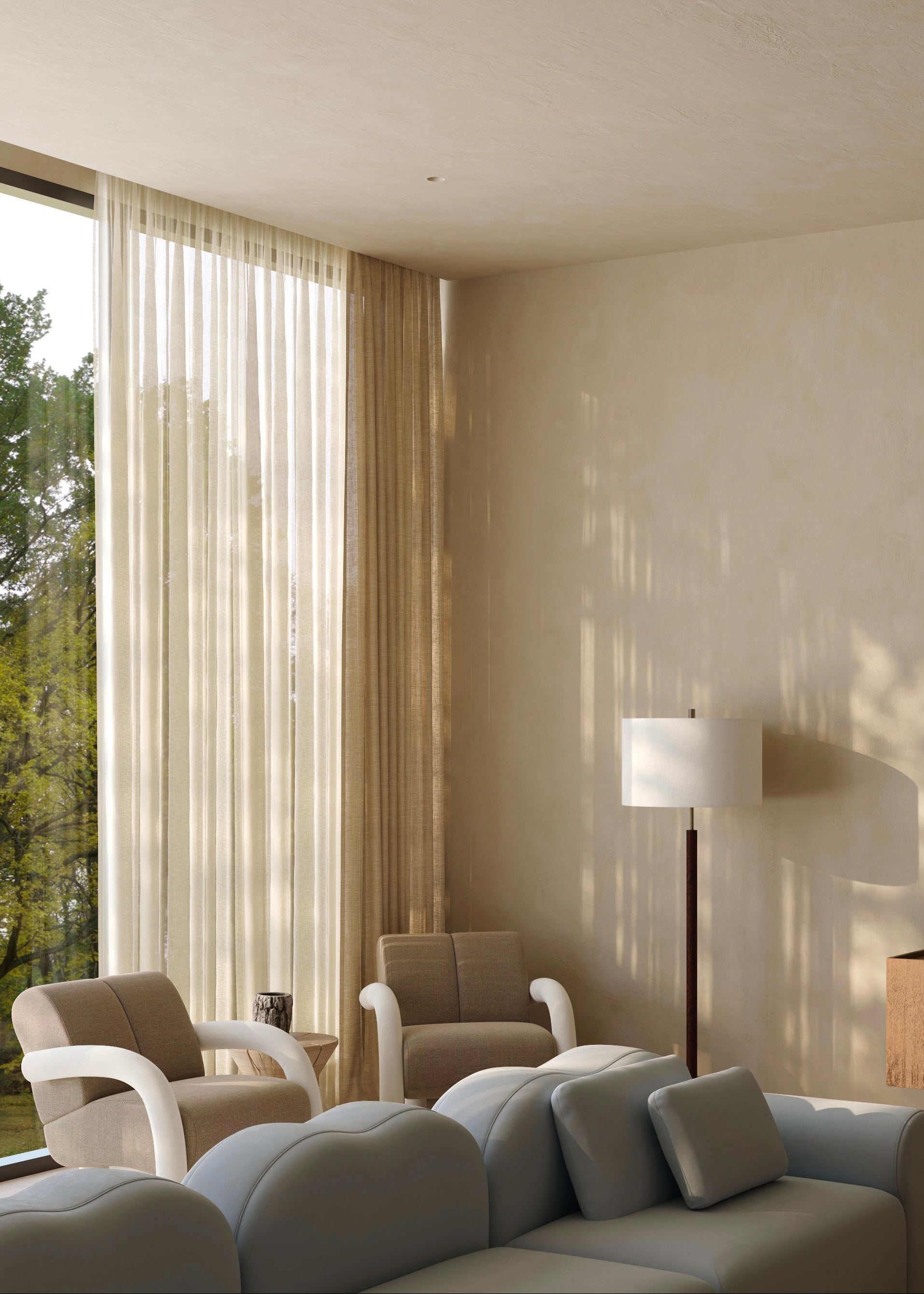 Lounge chair with Form Modular Sofa