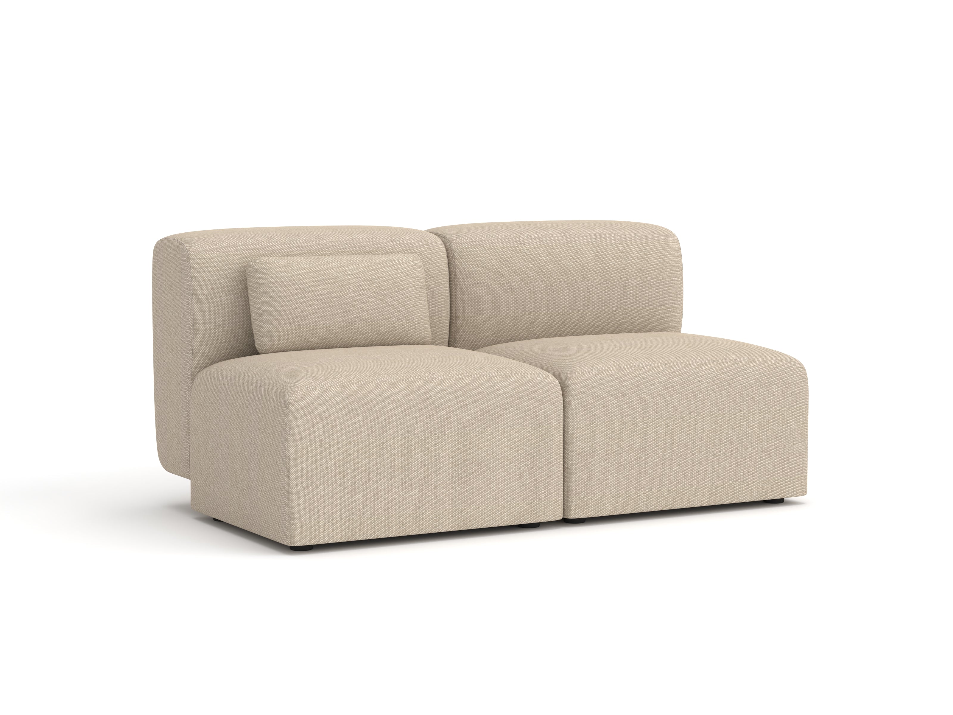 Beige sofa on a white background