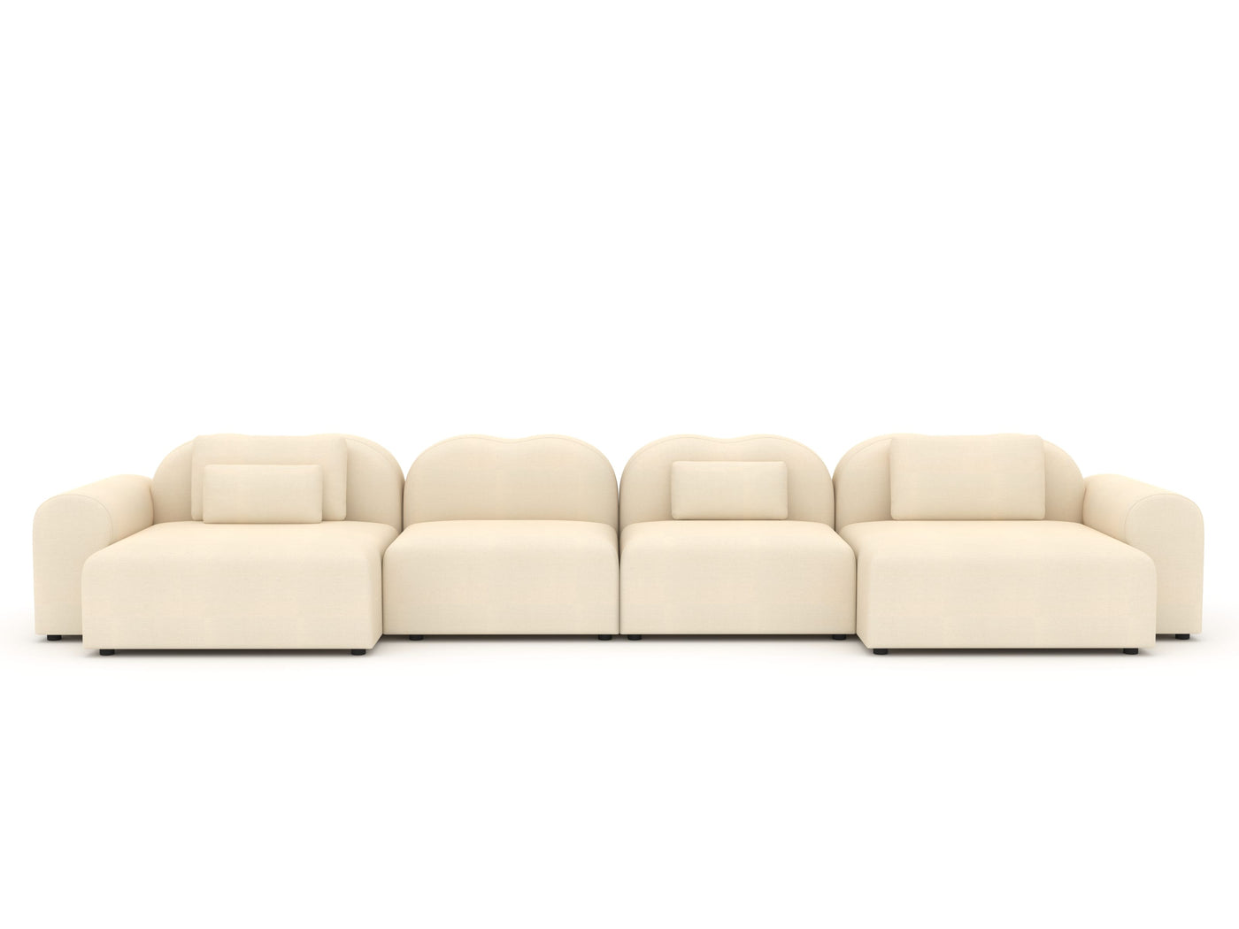 modern modular sofa in a contemporary Formiing interior